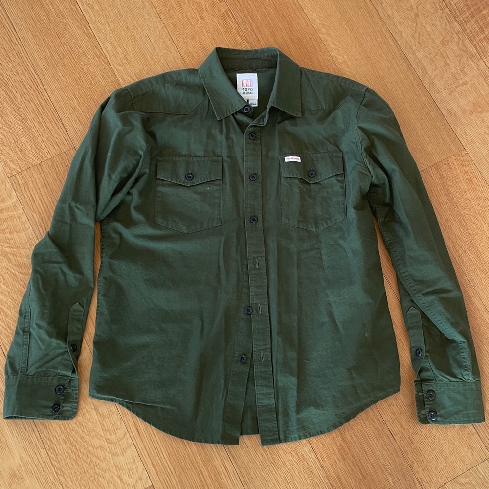 Topo Designs Forest Green Men's Shirt